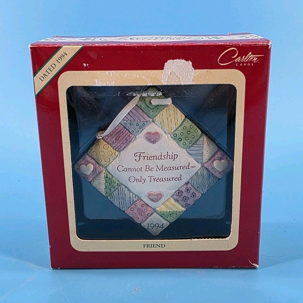 1994 Carlton Cards "Friend" ornament from the Heirloom Collection‎